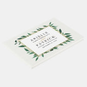 Greenery Waterverf Botanical Wedding Guest Book Gastenboek (Hoek)