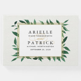 Greenery Waterverf Botanical Wedding Guest Book Gastenboek