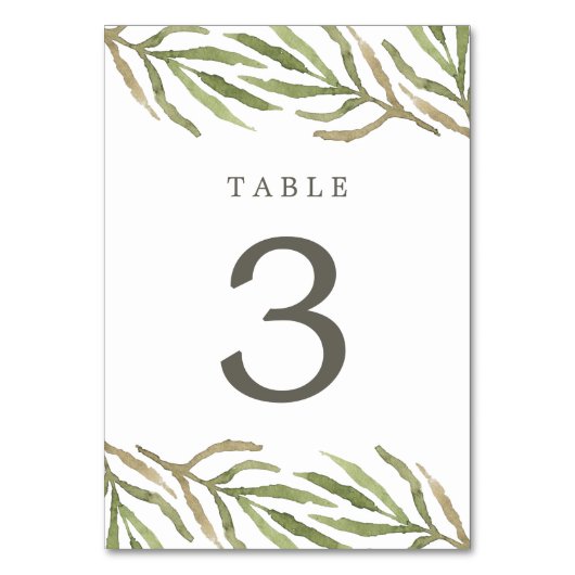 Greenery | Waterverf Botanische Kaart (Voorkant)