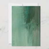 Greenery Waterverf Floral Typography Baby shower Kaart (Achterkant)