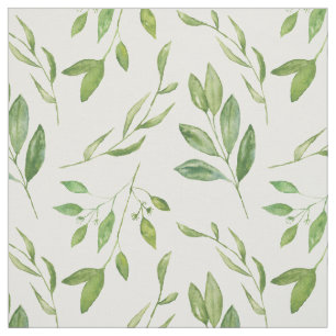 Greenery - Waterverf Foliage, groene stenen, blade Stof