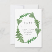 Greenery Waterverf Foliage RSVP (Voorkant)