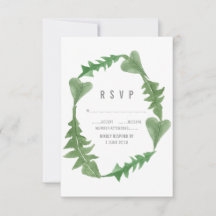 Greenery Waterverf Foliage RSVP