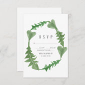 Greenery Waterverf Foliage RSVP (Voorkant / Achterkant)