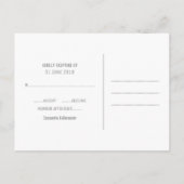 Greenery Waterverf Foliage RSVP Briefkaart (Achterkant)