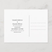 Greenery Waterverf Foliage Save the Date Aankondigingskaart (Achterkant)