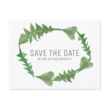 Greenery Waterverf Foliage Save the Date