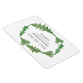 Greenery Waterverf Foliage Save the Date Magneet (Rechterzijde)
