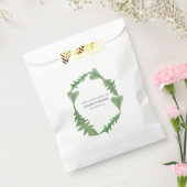 Greenery Waterverf Foliage Wedding Bedankzakje (Gezegeld)