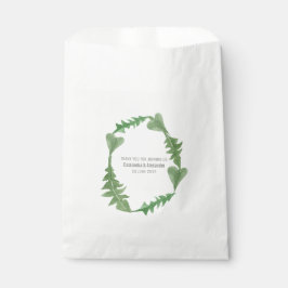 Greenery Waterverf Foliage Wedding Bedankzakje