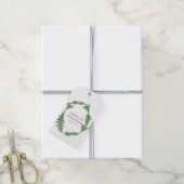 Greenery Waterverf Foliage Wedding Cadeaulabel (Met Touw)
