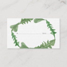 Greenery Waterverf Foliage Wedding Place Cards Plaatskaartje