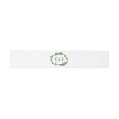 Greenery Waterverf Foliage Wedding Uitnodigingen Wikkel (Vlak)