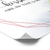 Greenery Waterverf Hoeveel Kisses ondertekenen Poster (Hoek)