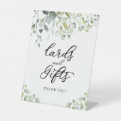 Greenery Waterverf Kaarten en cadeaubonen Reclamebord Met Voetstuk (Voorkant)