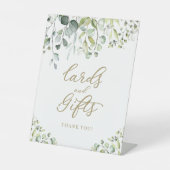 Greenery Waterverf Kaarten en cadeaubonen Reclamebord Met Voetstuk (Voorkant)