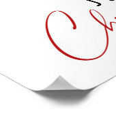 Greenery waterverf Kerst poster (Hoek)