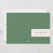 Greenery Waterverf kerstfoto Feestdagenkaart (Achterkant)