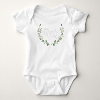 Greenery Waterverf krans | BLOEMENMEISJE Romper