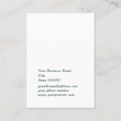 Greenery Waterverf laat juwelen oormerken Visitekaartje (Achterkant)