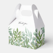 Greenery Waterverf Leaf Wedding Favor Box Bedankdoosjes (Achterkant)