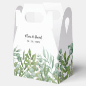 Greenery Waterverf Leaf Wedding Favor Box Bedankdoosjes (Geopend)
