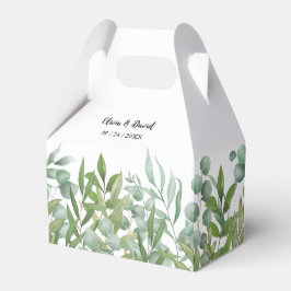 Greenery Waterverf Leaf Wedding Favor Box Bedankdoosjes
