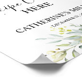 Greenery Waterverf Recept Kaarten Vrijgezellenfees Poster (Hoek)