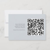 Greenery Waterverf RSVP-kaarten met QR-code Notitiekaartje (Achterkant)