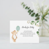 Greenery We Can Barly Wachten Boeken voor Baby Briefkaart (Staand voorkant)