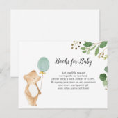 Greenery We Can Barly Wachten Boeken voor Baby Briefkaart (Voorkant / Achterkant)