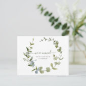 Greenery We hebben de aankondiging van de Waterver Briefkaart (Staand voorkant)