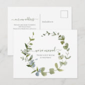 Greenery We hebben de aankondiging van de Waterver Briefkaart (Voorkant / Achterkant)