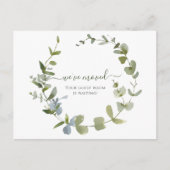 Greenery We hebben de aankondiging van de Waterver Briefkaart (Voorkant)