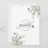 Greenery, we hebben een huwelijksaankondiging kaart (Achterkant)