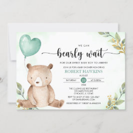 Greenery we kunnen wachten op Teddy Bear Baby show Kaart