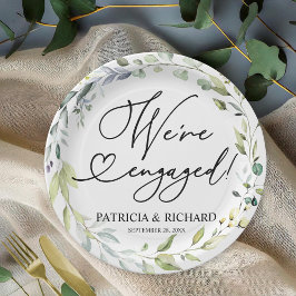 Greenery We zijn een Betoningspartij Papieren Bordje