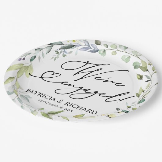 Greenery We zijn een Betoningspartij Papieren Bordje (Gekanteld)