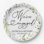 Greenery We zijn een Betoningspartij Papieren Bordje (Voorkant)