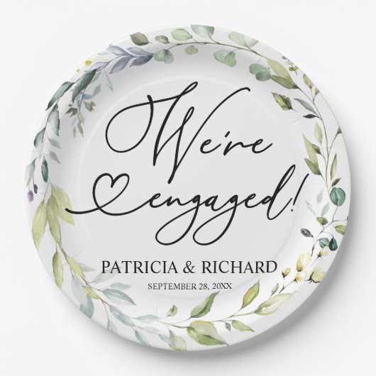 Greenery We zijn een Betoningspartij Papieren Bordje (Voorkant)