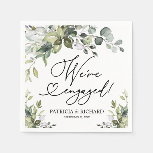 Greenery We zijn een Betoningspartij Servet (Voorkant)