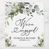 Greenery We zijn een Betoningspartij Wijn Etiket (Enkel label)