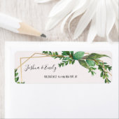 Greenery Wedding Adress Etiket (Insitu)