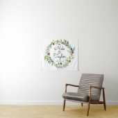 Greenery Wedding Back Drop, Boho Herfst Foto Booth Wandkleed (In Situ (horizontaal))