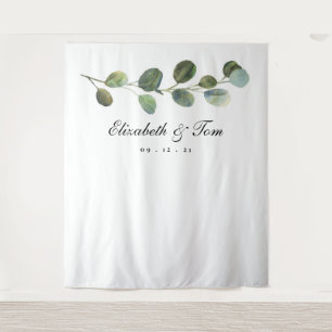 Greenery Wedding Backdrop, Photo Booth Prop Wandkleed