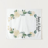 Greenery Wedding Backdrop, Reception Foto Booth Wandkleed (Voorkant (horizontaal))