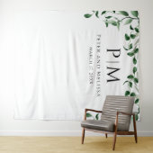 Greenery Wedding Backdrop Wandkleed (In Situ (horizontaal))