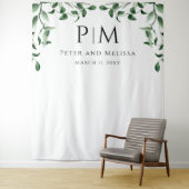 Greenery Wedding Backdrop Wandkleed (In situ)