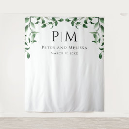 Greenery Wedding Backdrop Wandkleed
