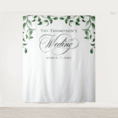 Greenery Wedding Backdrop Wandkleed (Voorkant)